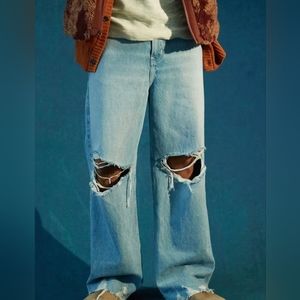 BDG Big Jack Relaxed Fit Jean – Deconstructed Hem| NEW